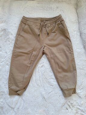 Capri cargo sweatpants with drawstring waist